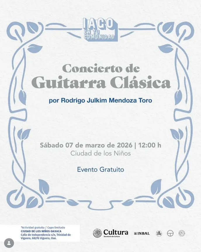 Imagen de Concierto de Guitarra Clásica por Rodrigo Julkim Mendoza Toro