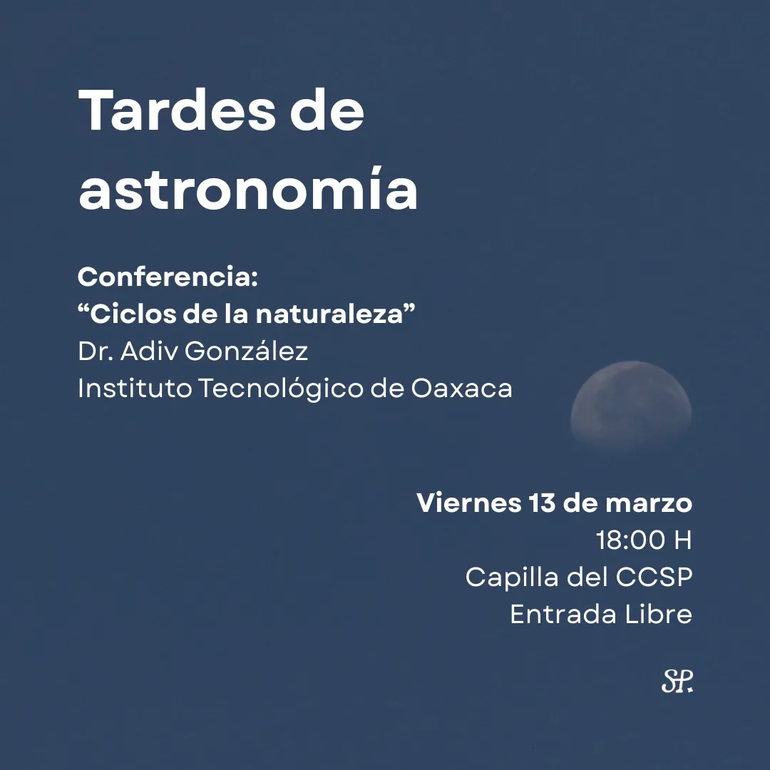 Imagen de Tardes de Astronomía - Conferencia “Ciclos de la naturaleza”